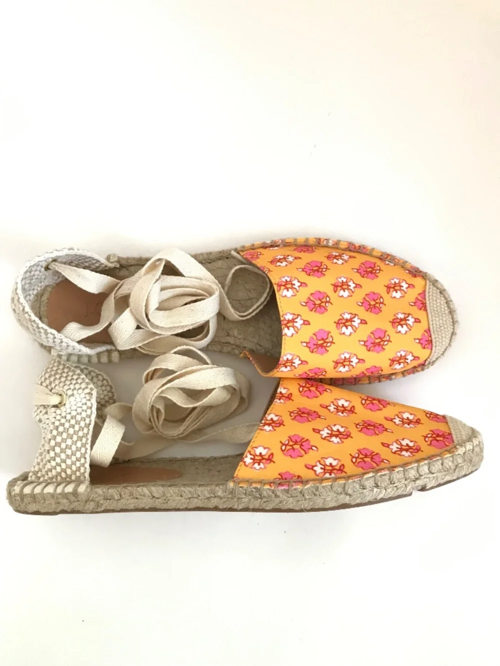 J. CREW FACTORY Ankle Wrap Espadrille Sandal Size 9.5